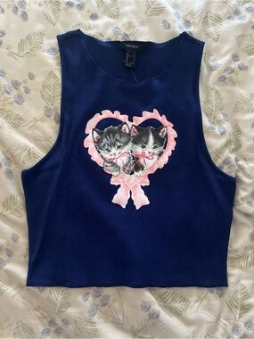 cute kitty tank top